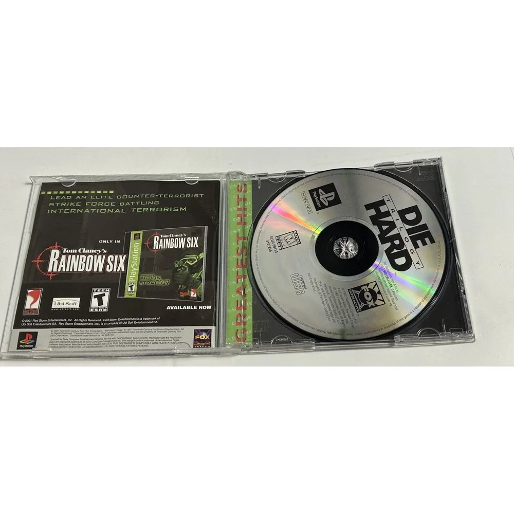 Die Hard Trilogy PlayStation 1 PS1 Greatest Hits Complete CIB Tested